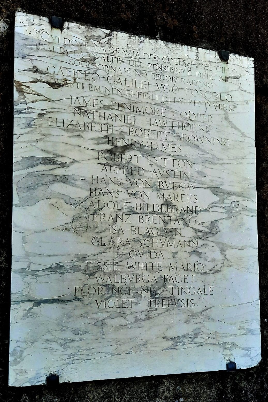 Bellosguardo Hill memorial tablet, Florence - 03.jpg